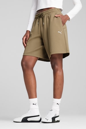 WARDROBE ESS Relaxed Long Line 8" Shorts Women, Velvet Moss, extralarge-GBR